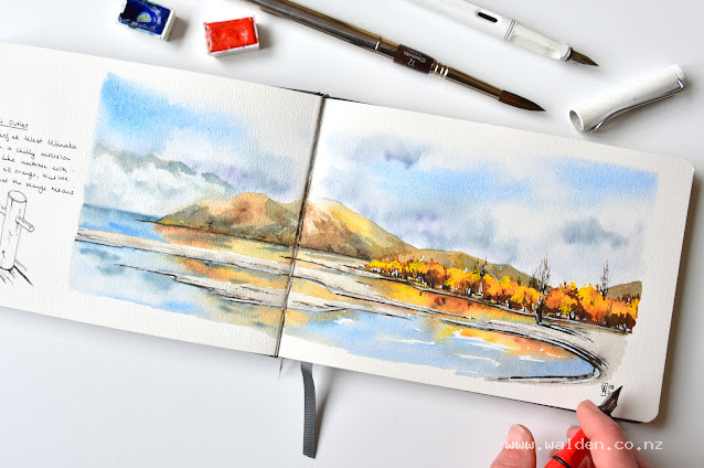 West Wanaka - no, it's not autumn. It seems the willows turn orange before getting spring leaves.