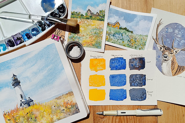using salt for texture in watercolours