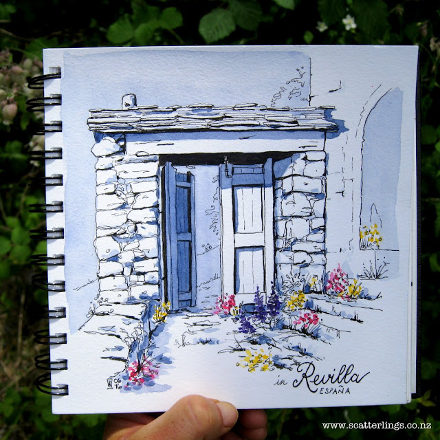 I pushed open this little wooden gate into the cemetry and was treated to rampant, wild, untamed meadow. Perfect!