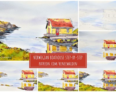 a little norwegian boathouse