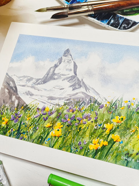 the matterhorn in spring