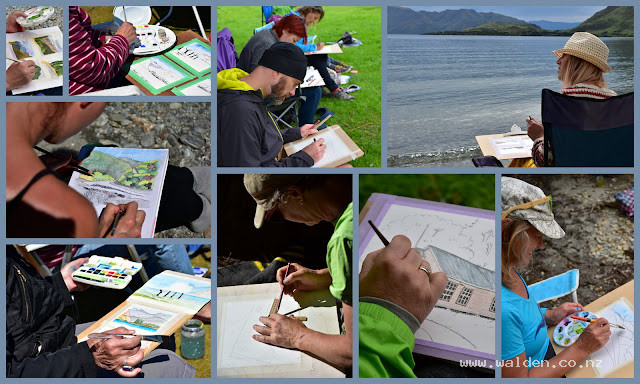 The magic of painting outside - watercolour workshop