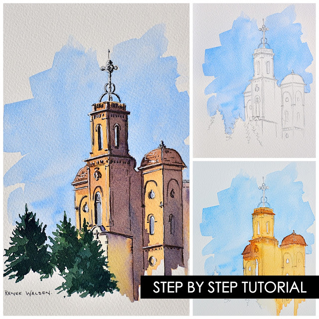 let's sketch the Reial Santuari del St. Crist de Balaguer