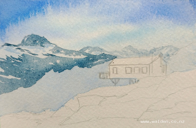 Step 2 - far away mountains