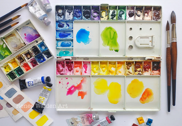 let's talk about : my watercolour palette