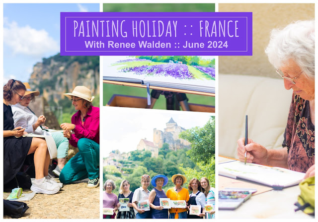 painting holiday in france - june 2024