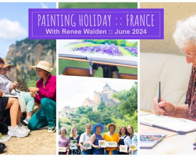 painting holiday in france - june 2024