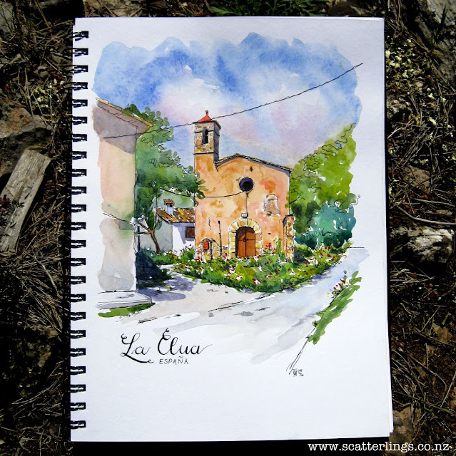 The church in the super-tiny village of La Clua, also near Alos de Balaguer, Catalunya.