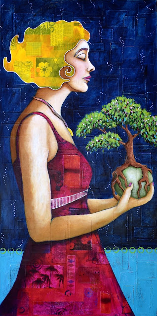 the gift : new mixed media painting