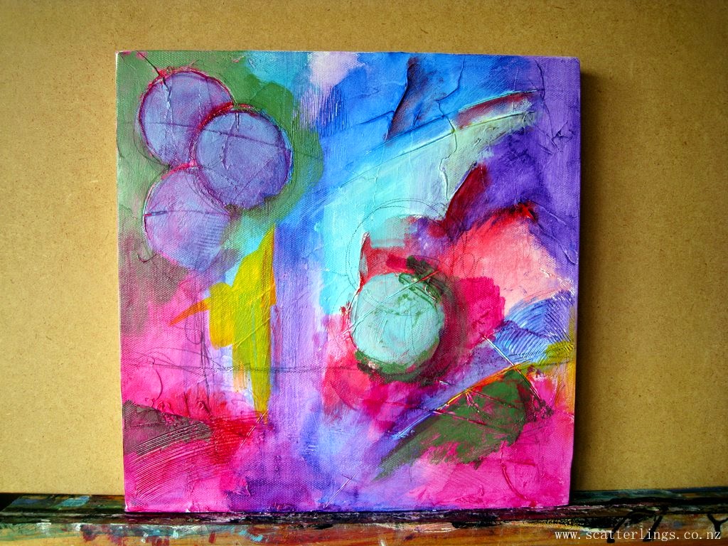 First layers of colour - in progress