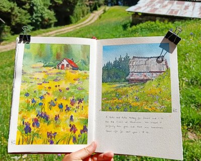 hiking to see the mountain irises