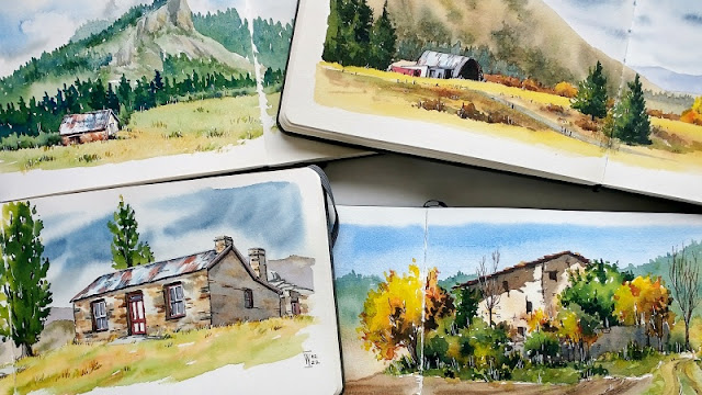 upcoming online course - barns, huts, cottages, ruins