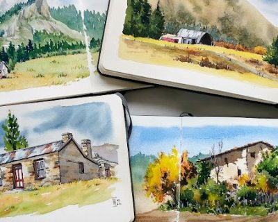 upcoming online course - barns, huts, cottages, ruins