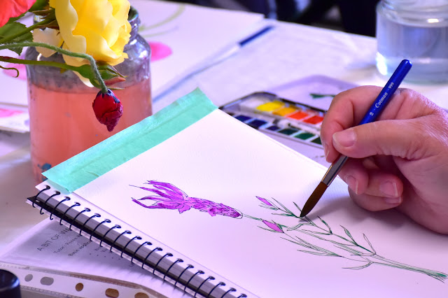 Painting Spanish Lavender