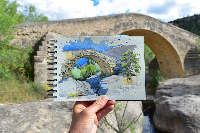 Old romanesque bridge