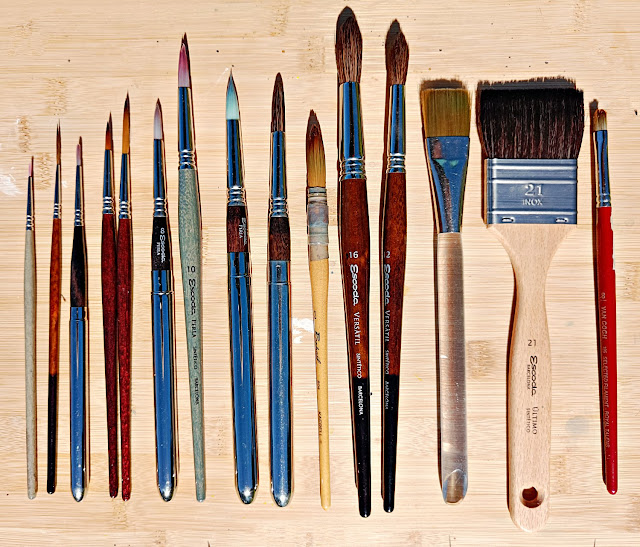 let's talk about : watercolour brushes