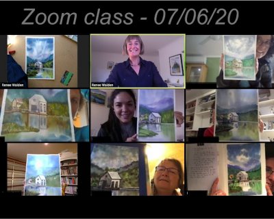 online painting class via zoom