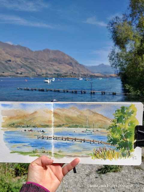 One week later and the lake 1.5m higher. February 2022.