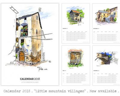 little mountain villages - calendar 2018
