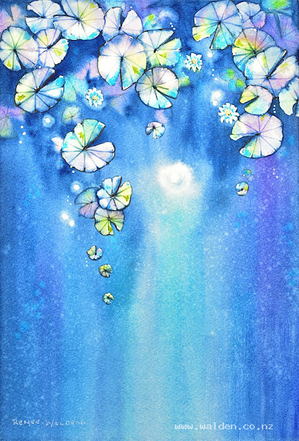 Waterlily Pond No.3 - then I wondered about lily pads at night