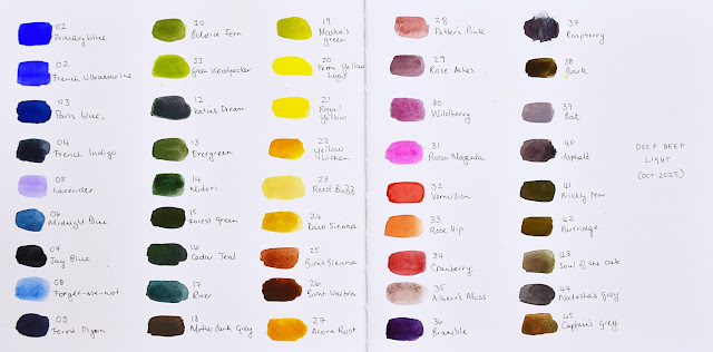 new watercolour half pans from deep deep light