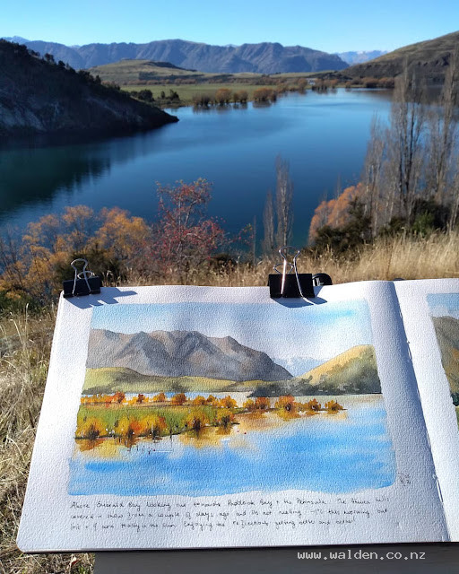 Looking across to Paddock Bay from Emerald Bay, Lake Wanaka
