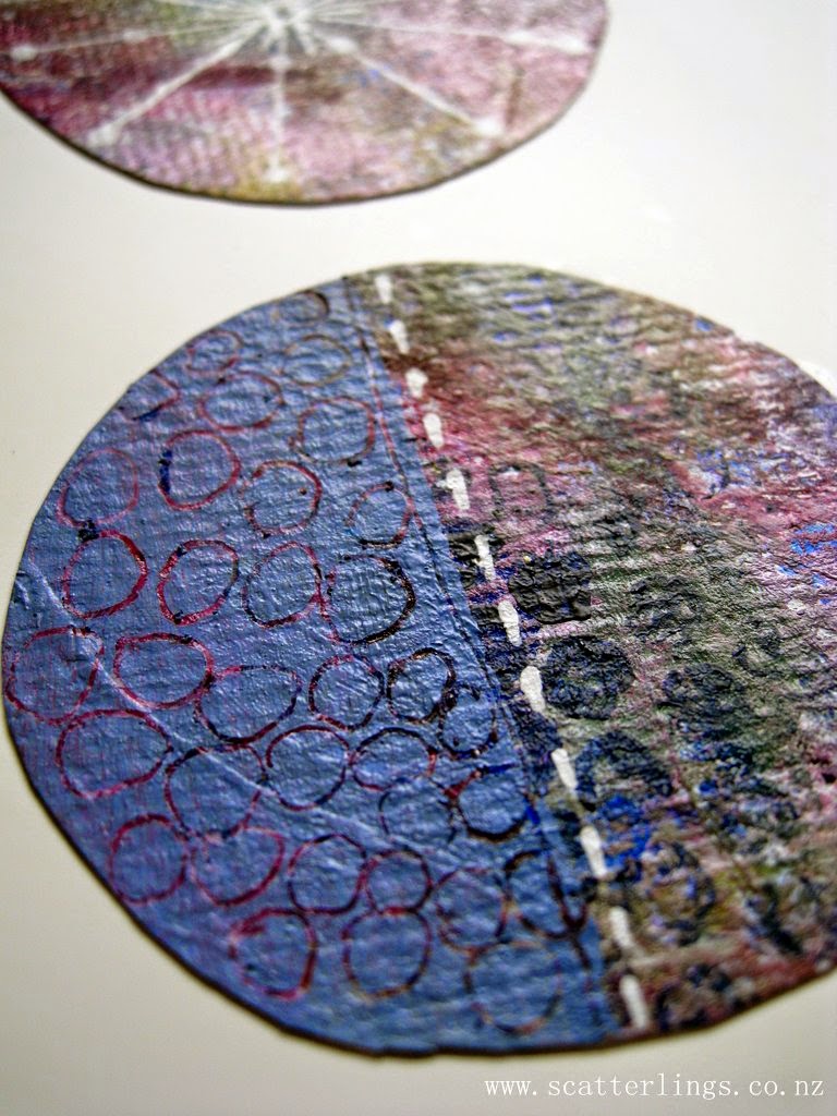 Mixed media collage on paper