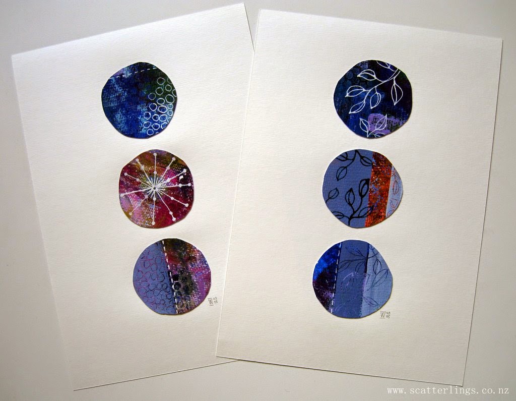 Mixed media collage on paper by Scatterlings