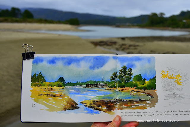 Moody, rainy day at Milnethorpe Quay.