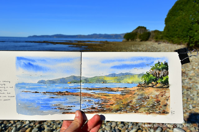 Tide coming in at Patons Rock.