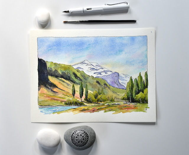 "On the banks of the Matukituki River" SOLD