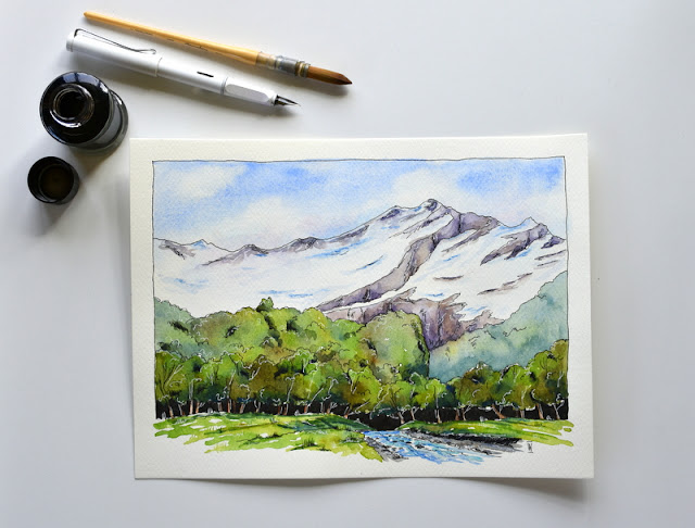 "Mount Avalanche from Glacierburn" SOLD