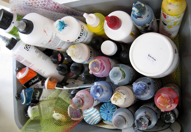 Golden fluid acrylic paints and mediums