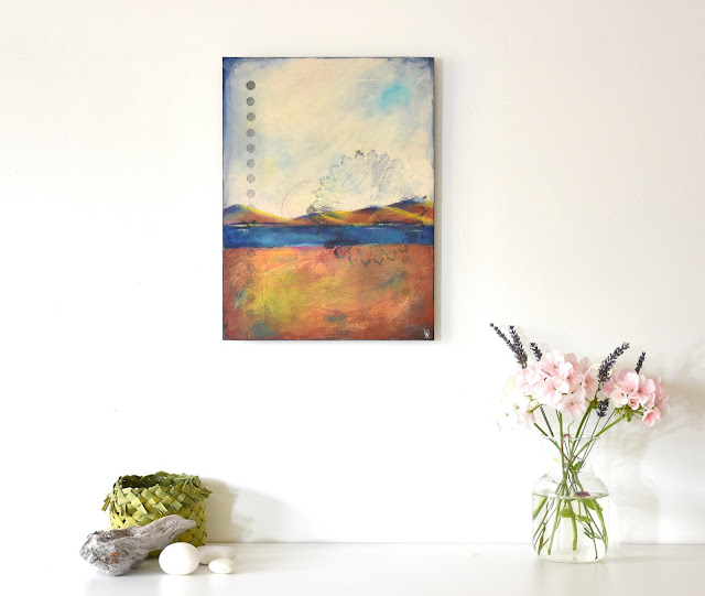 "It Never Ends" - mixed media on canvas board