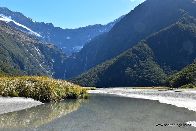 Aspiring Flat, looking towards the Kitchener Cirque and Mount Avalanche, Mount Aspiring National Park