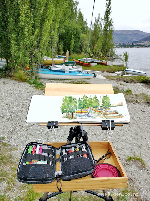 Little boats on the shores of Lake Wanaka, just waiting to go out and play.