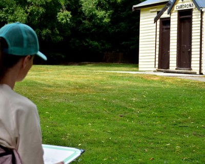 outside painting workshop : class photos