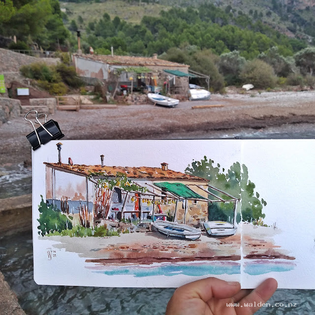 You can't live much closer to the sea than this! Cala Tuent, Mallorca