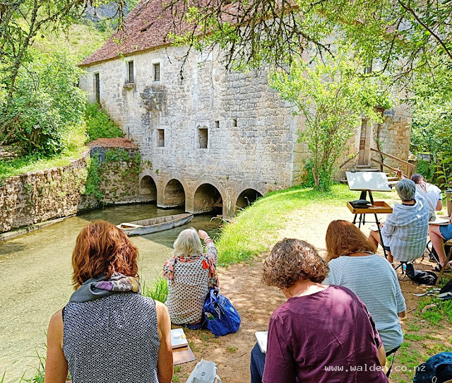 Sketching an old watermill, 2024