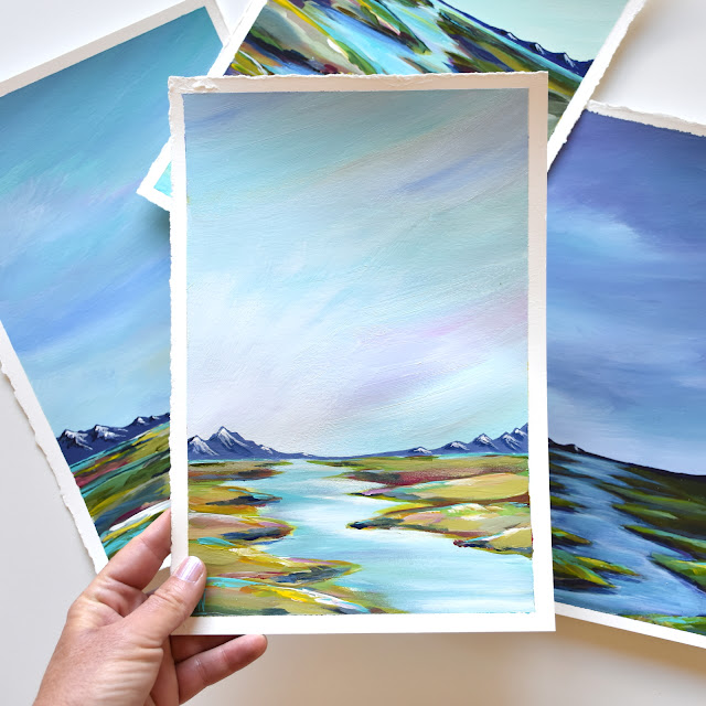 little unframed abstracts