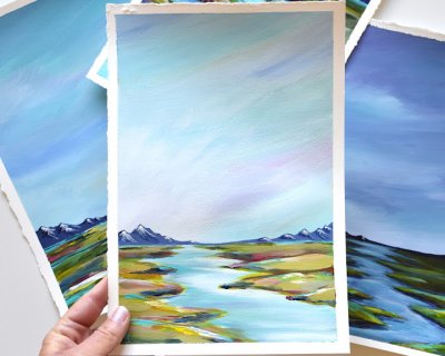 little unframed abstracts