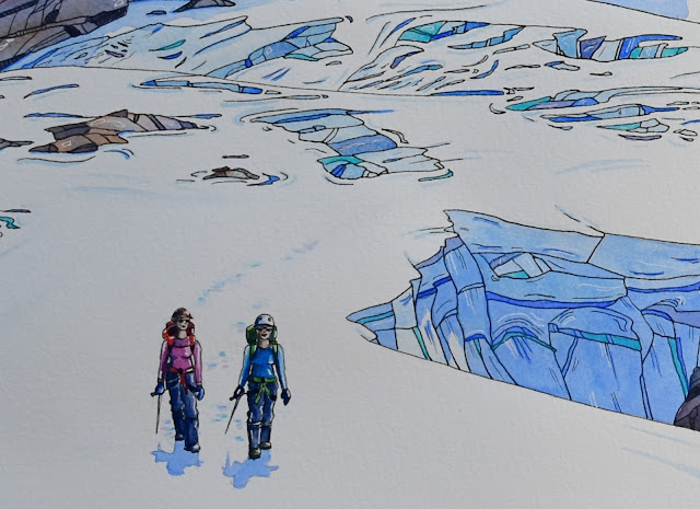 Descending The Quarterdeck - me left, Lexi right