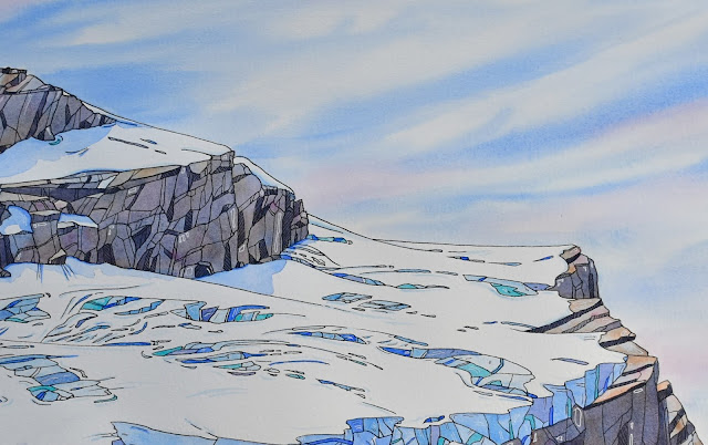 The Quarterdeck and Mount French - detail of larger painting