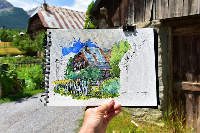 urban sketching france : trip down memory lane