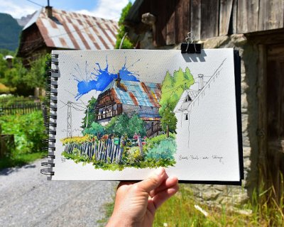 urban sketching france : trip down memory lane