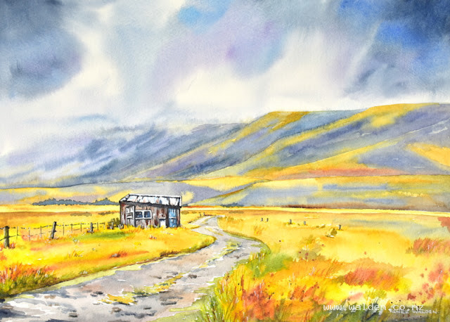 Squall Approaching, 38x28cm