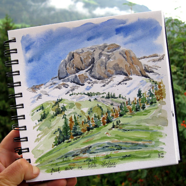 Fresh snow on Petite Seolane, France