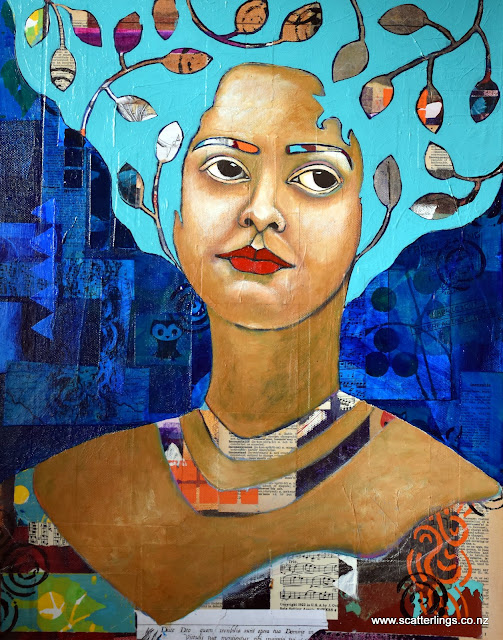 Finishing the hair and the background