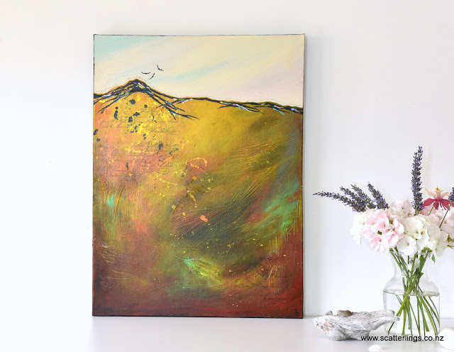 "Soar" abstract landscape on canvas