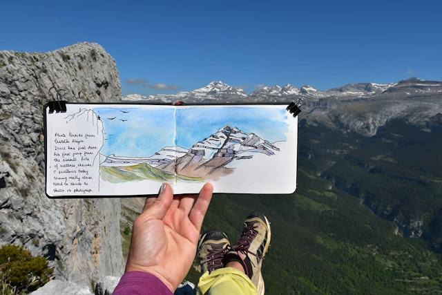 At the summit of Castello Mayor, Spanish Pyrenees
